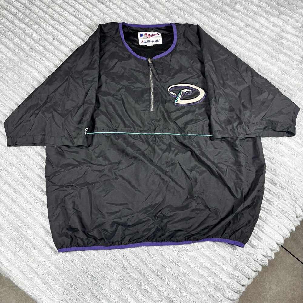 Arizona Diamondbacks 1/4‎ Zip Majestic Jacket MLB Authentic Collection Sz 2XL